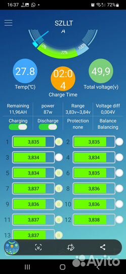 Аккумулятор для электровелосипеда 48v 15А