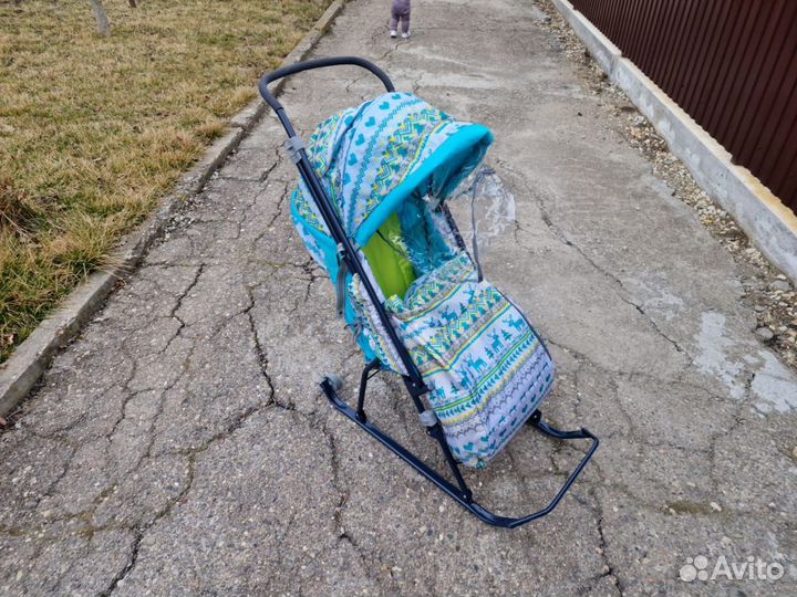 Детские санки-коляска «Умка 3» складные