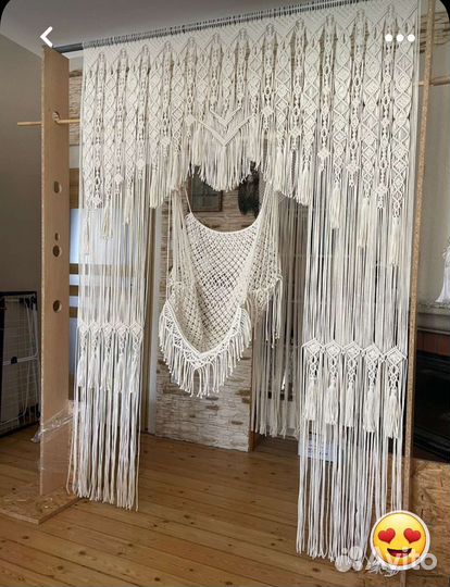 Шторы макраме