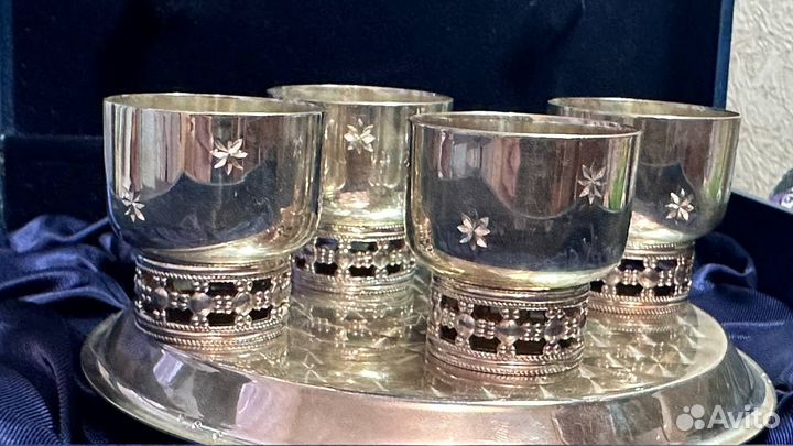 Набор рюмок серебро