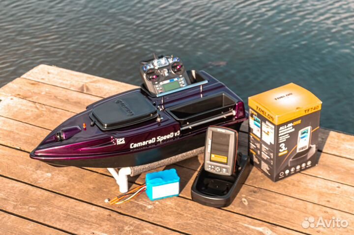 Прикормочный кораблик автопилот,TF740,21А