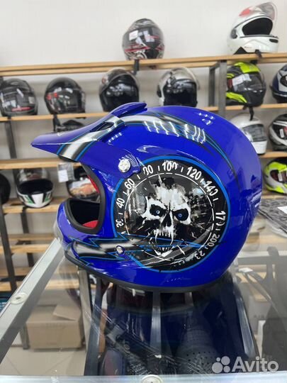 Кроссовый шлем.Шлем для мотокросса.Новый.Магазин