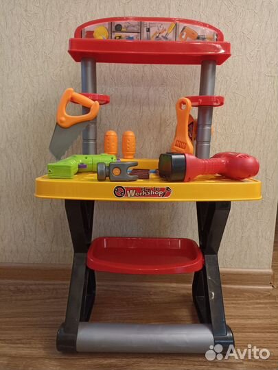 Для мальчика Детский набор инструментов, верстак