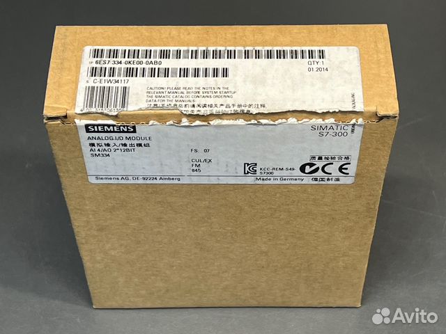 Siemens 6ES7 334-0KE00-0AB0 новый, 1 шт