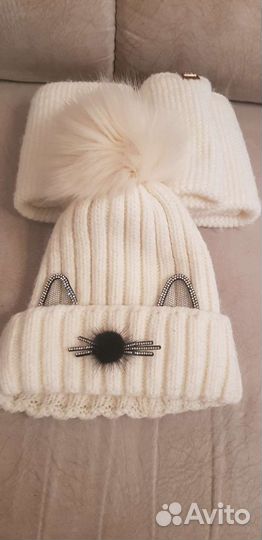 Комплект шапка и шарф