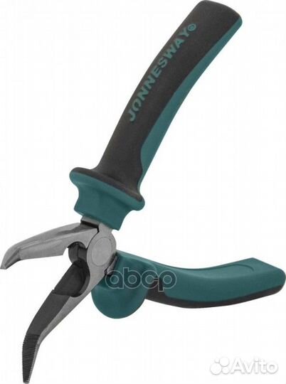 Длинногубцы изогнутые с двухкомпонентными рукоя