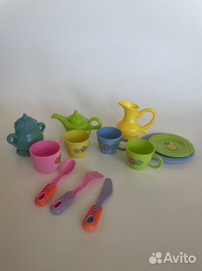 Набор детской посуды пластик