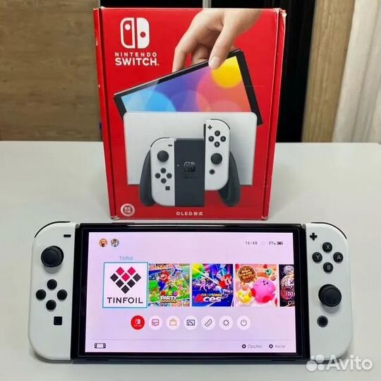 Nintendo switch OLeD 256/128gb прошитая игры