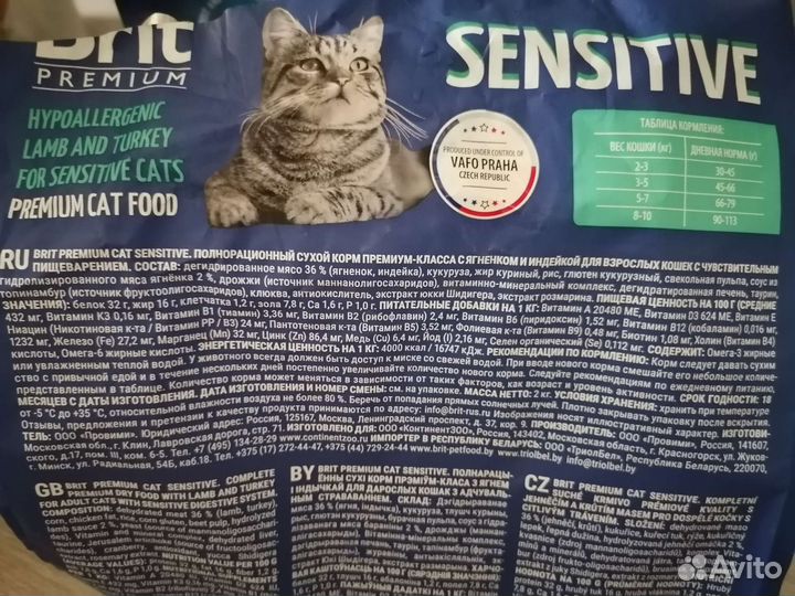 Сухой корм для стерилизованных кошек