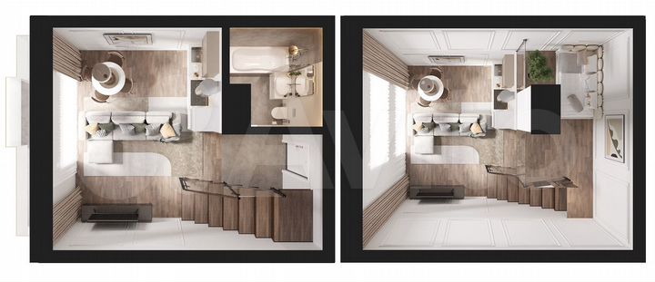 1-к. апартаменты, 49 м², 5/5 эт.
