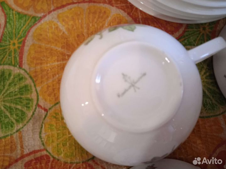 Чайно кофейный сервиз гдр. Фарфор