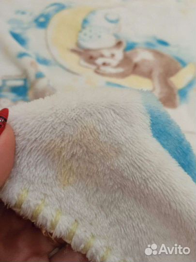 Плед детский плюшевый