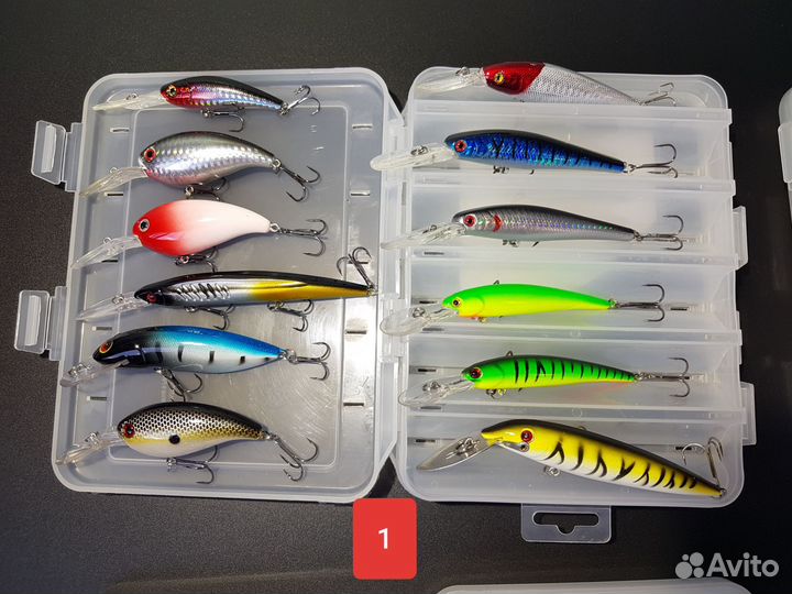 Набор воблеров для троллинга 12 штук