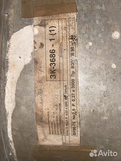 Вентилятор вытяжной вр 80-75