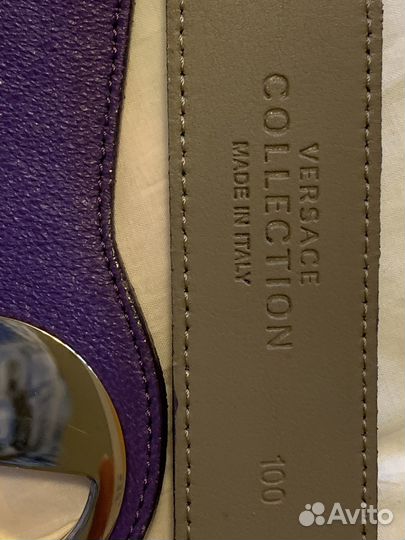 Ремень женский versace нат. кожа, 100 см