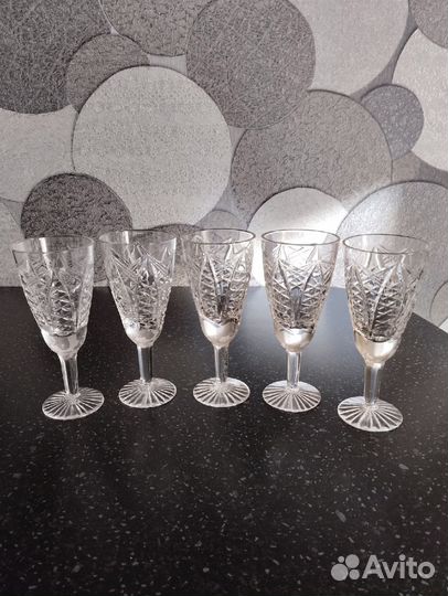 Вазы,рюмки,салатники хрустальные времен СССР