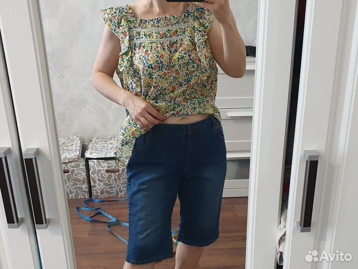 Шорты джинсовые 54