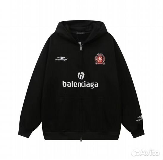 Balenciaga paris zip hoodie