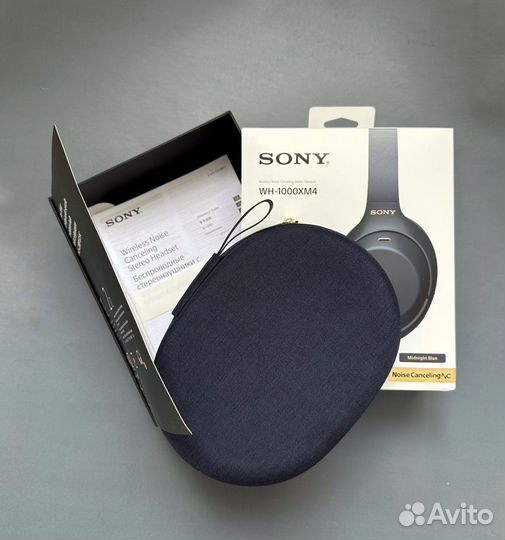 Беспроводные наушники Sony WH-1000XM4 (Синий)