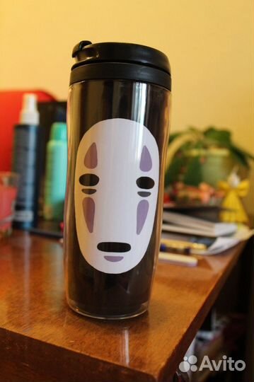 Термокружка аниме кпоп бтс безликий stray kids