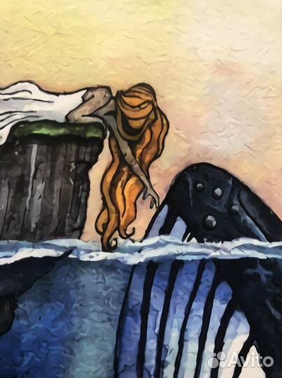 Картина с китами