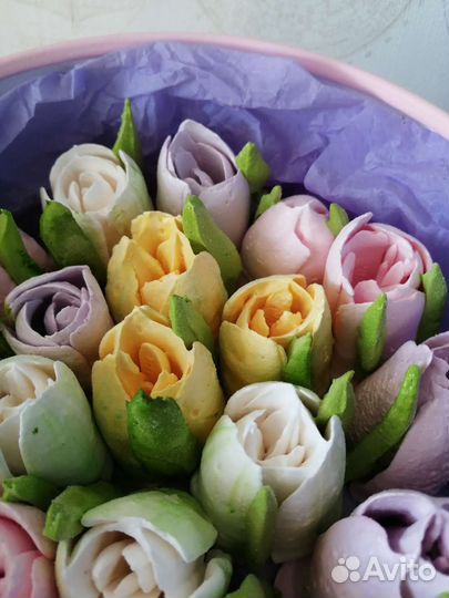 Цветы из зефира на день рождения