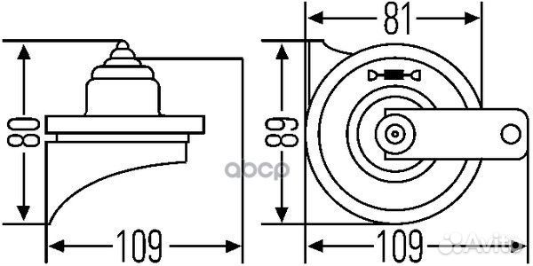 Сигнал 3FH007424801 hella