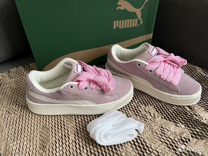 Дутыши puma suede XL pink