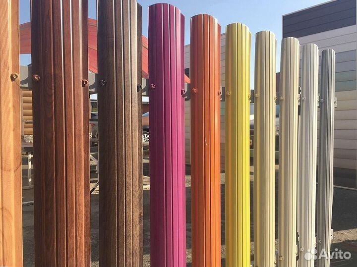 Металлический штакетник п-образный