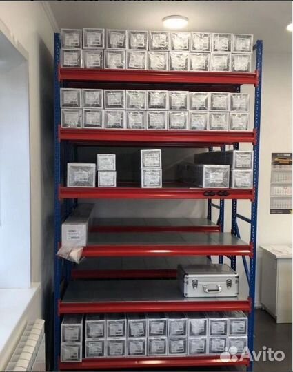 Стеллажи полочные склада