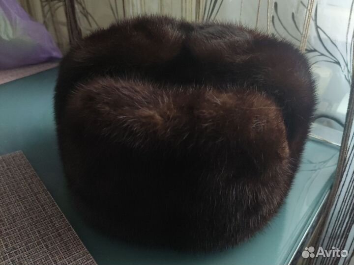 Норковая шапка мужская