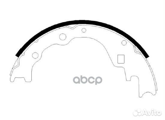 Колодки тормозные барабанные зад HS1011 HSB