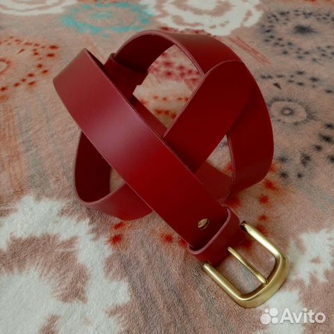 Ремень из натуральной кожи ручной работы