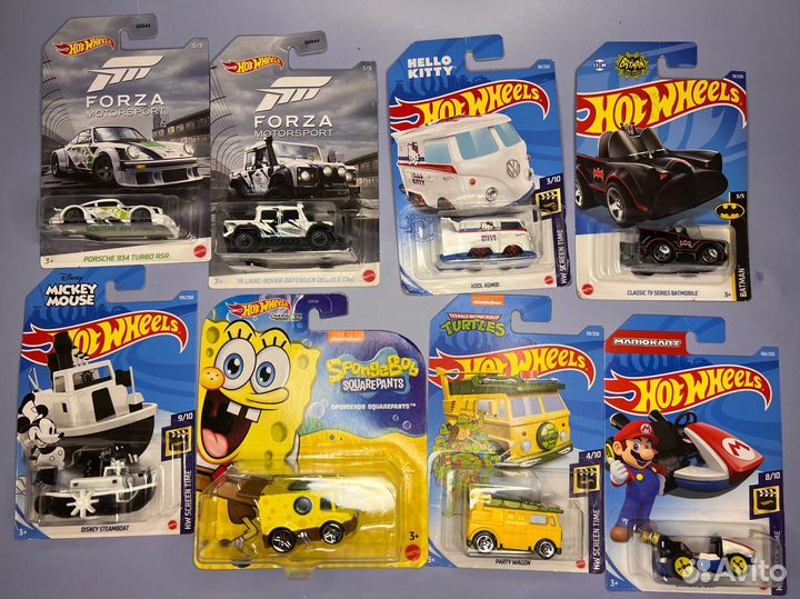 Hot wheels машинки коллекционные в блистерах