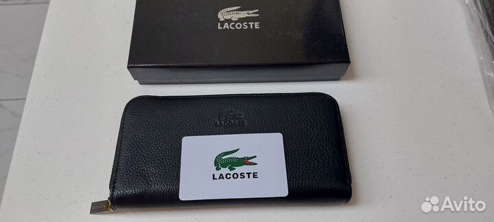 Партмоне-клатч Lacoste из натуральной кожи