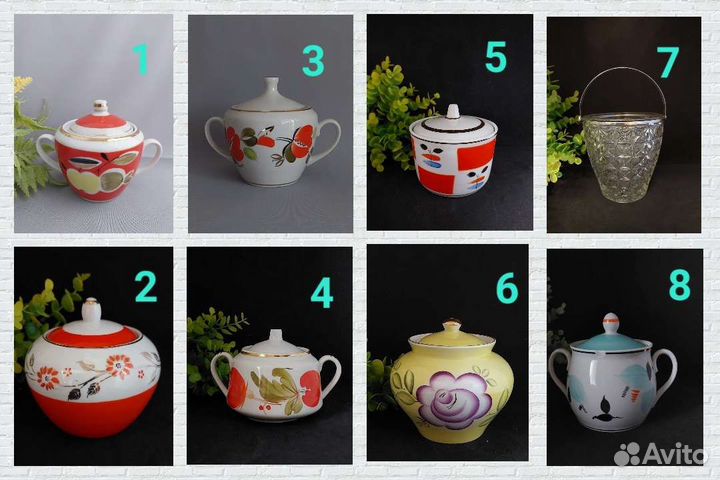 Сахарница фарфор СССР