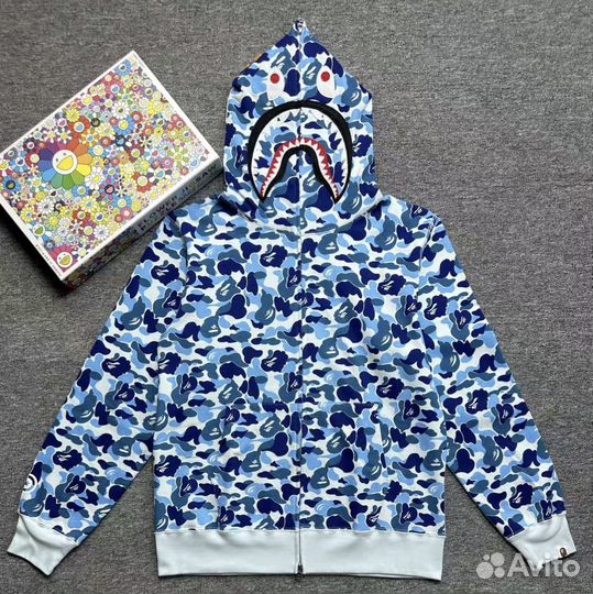 Зип Худи Bape SS23 Abc Camo Shark Full Zip