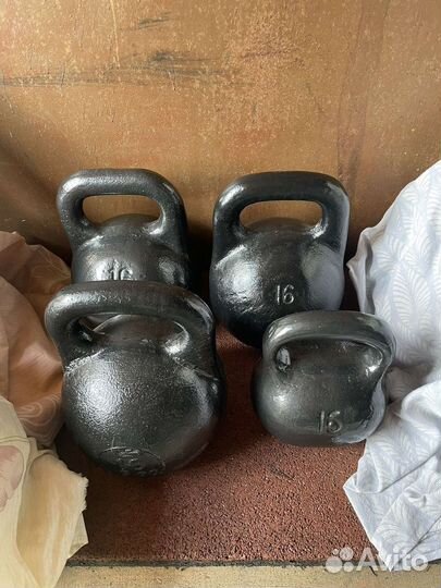 Гири 16 кг, 24 кг, 32 кг