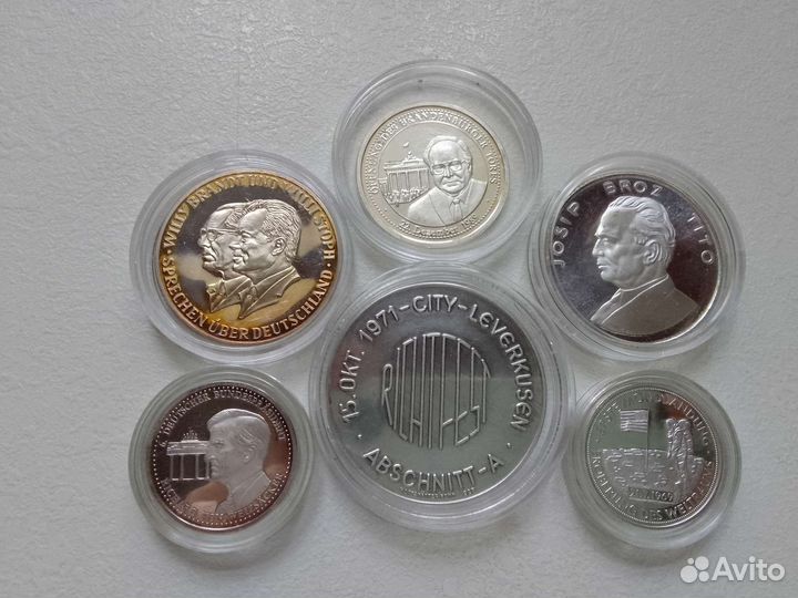 Медали (жетоны) серебро Германия