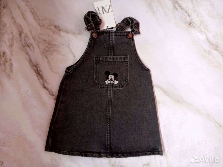 Джинсовый сарафан для девочки zara