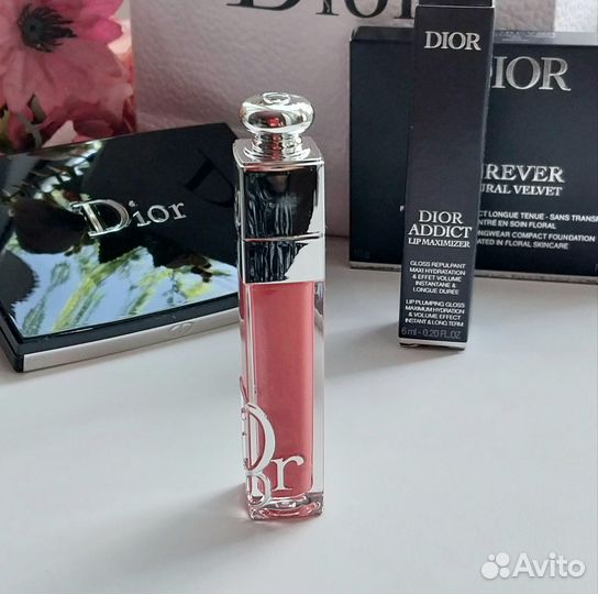 Dior. Набор. Пудра компактная и блеск/губ.Оригинал