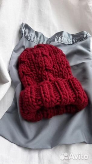 Шапка/снуд/варежки также комплект ручная работа