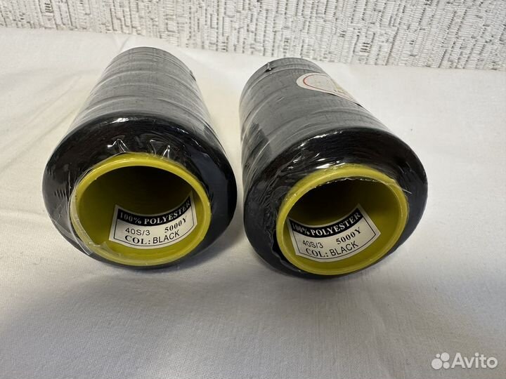 Нитки швейные черные Arta 40S/3 5000Y