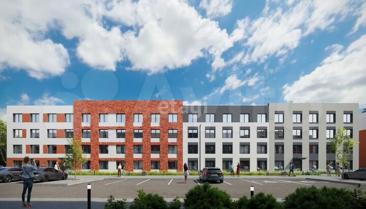 Квартира-студия, 24,7 м², 3/4 эт.