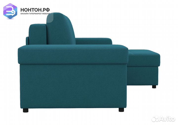 Диван угловой пантограф Бруно синий