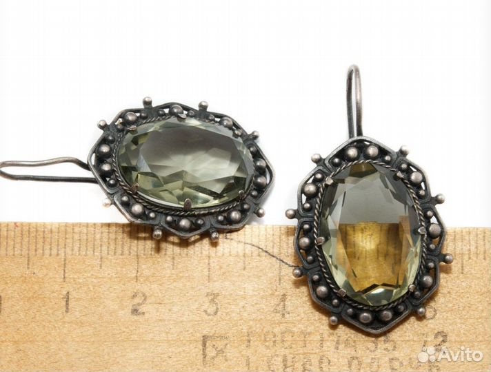 Серьги мкп винтаж СССР