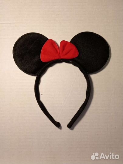 Ободок с бантиком с ушками Минни Маус
