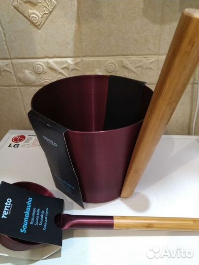 Шайка и черпак Rento для сауны