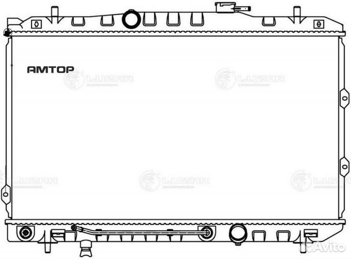 Luzar LRC0806 Радиатор охлаждения для а/м Kia Cera