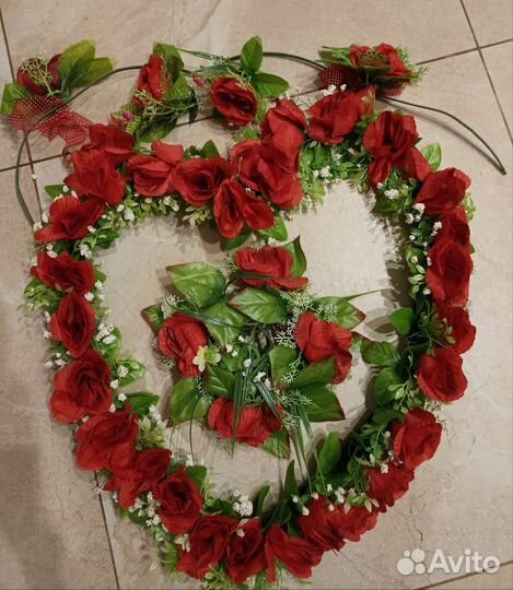 Украшения на свадебную машину б/у